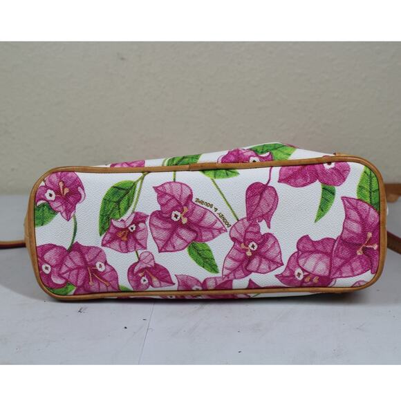 Dooney & Bourke Pink and White Floral Bougainvillea Crossbody Shoulder Bag - Picture 4 of 7
